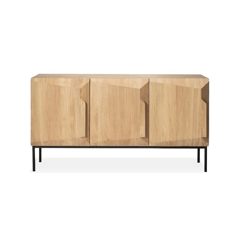 Ethnicraft Oak Stairs Sideboard – 3 Door