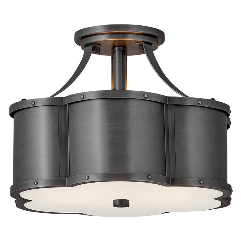 Hinkley 4443 Chance Small 2-lt 14″ LED Semi Flush Mount