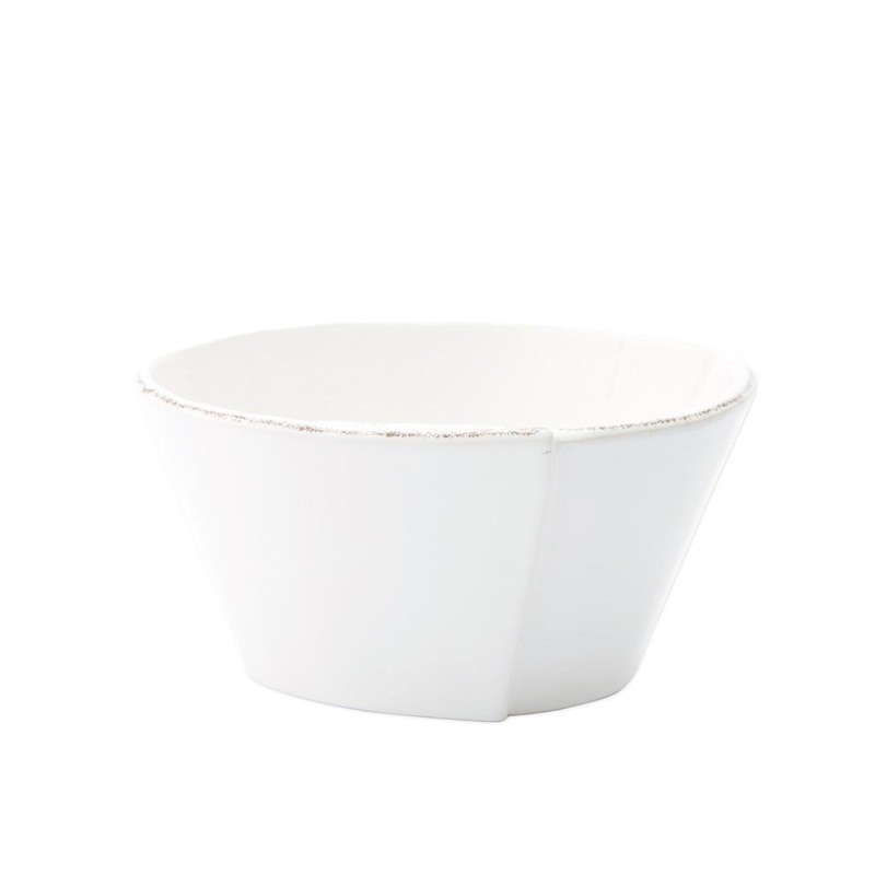 VIETRI: Lastra White Stacking Cereal Bowl
