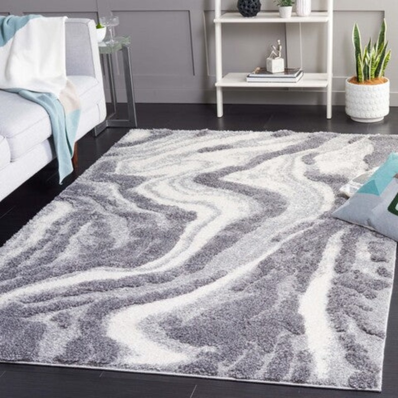 Hi-Lo Shag HLS208F Grey / Light Grey