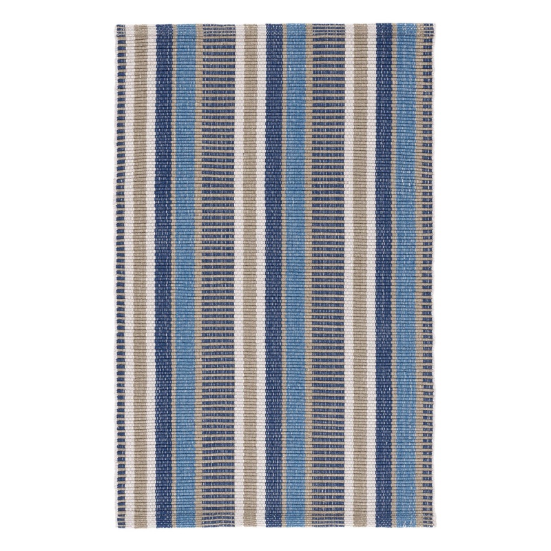 Always Greener Handwoven Indoor/Outdoor Rug | Blue/Grey