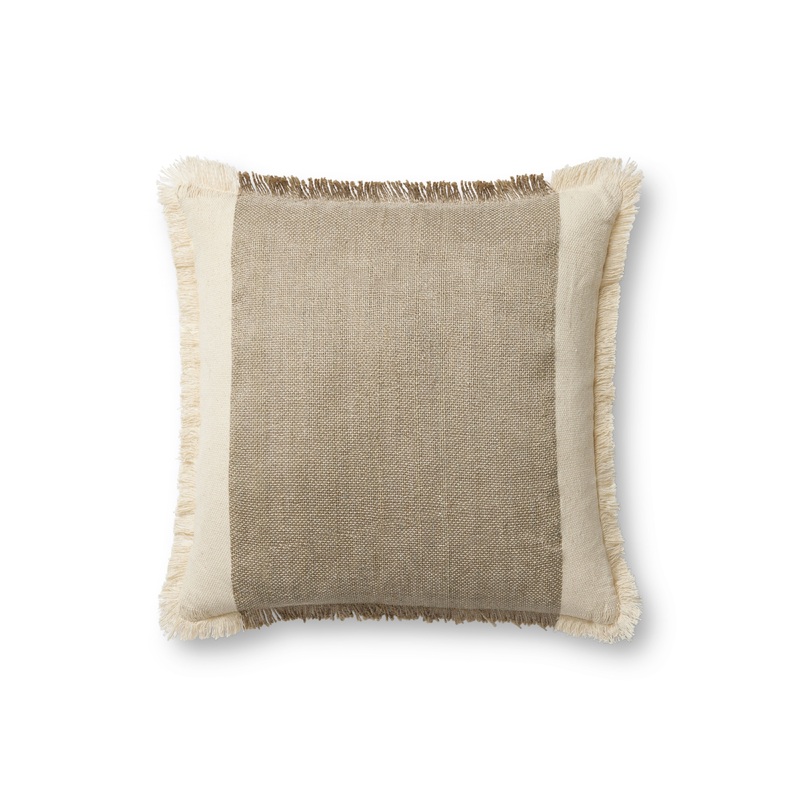 Amber Lewis x Loloi Seraphina Ivory Earth Pillow