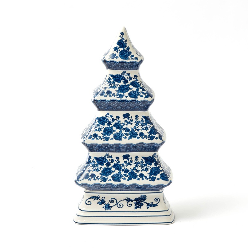 Chinoiserie China Christmas Tree