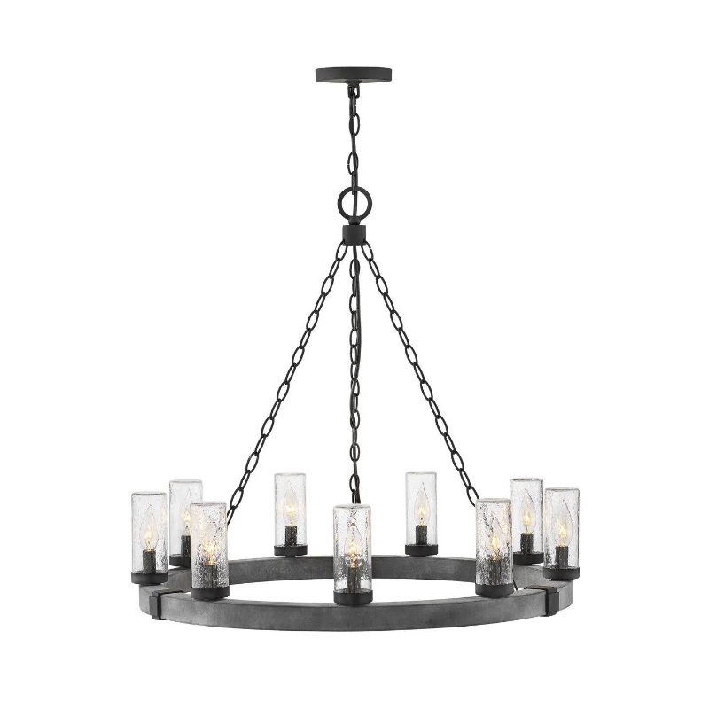 Hinkley 29208 Sawyer 9-lt 30″ LED Outdoor Chandelier