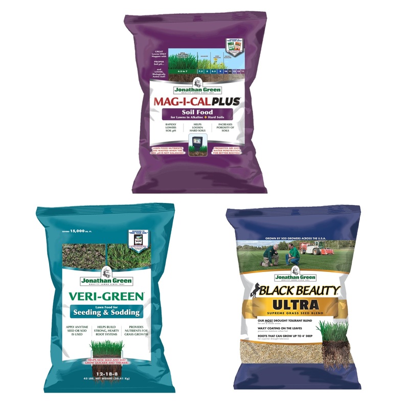 Jonathan Green Grass Seed & Fertilizer Bundle for Alkaline Soil – 15,000 sq ft