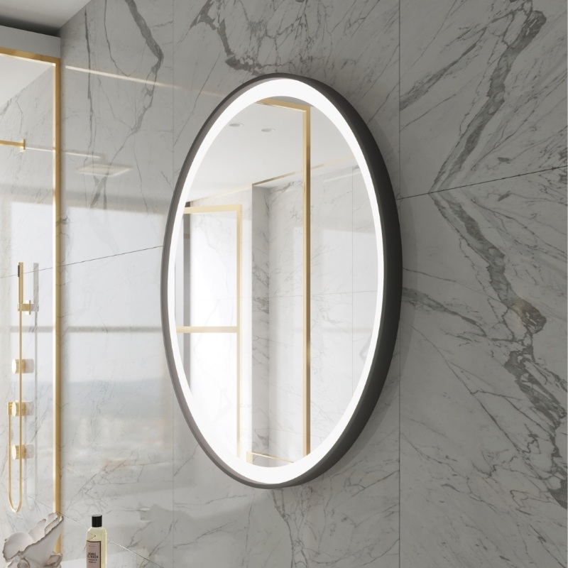 Paris Mirror Chic 40 x 40 Round LED Illuminated Mirror, RGBW