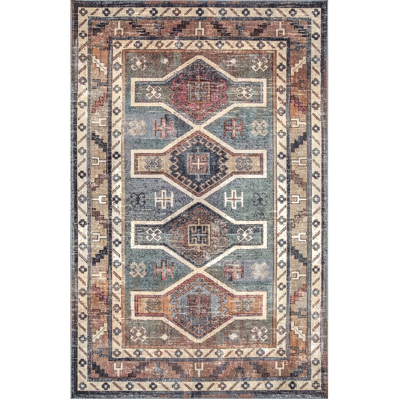 Vintage Victorian Rug | Blue