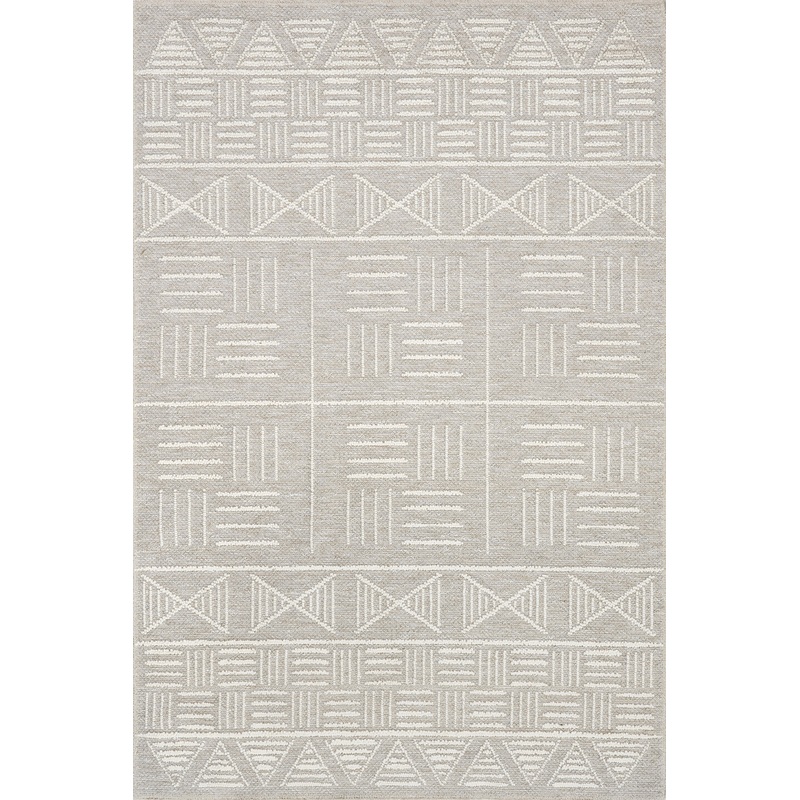 Ashlandia Flatwoven Geometric Rug | Beige