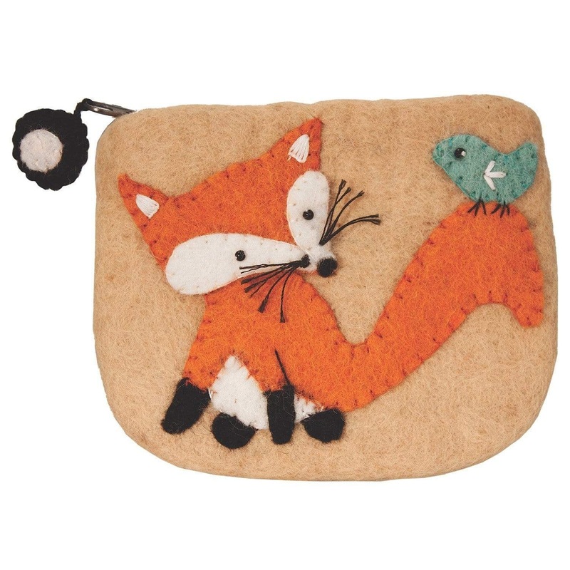 Felt Coin Purse – Fox – Wild Woolies (P)