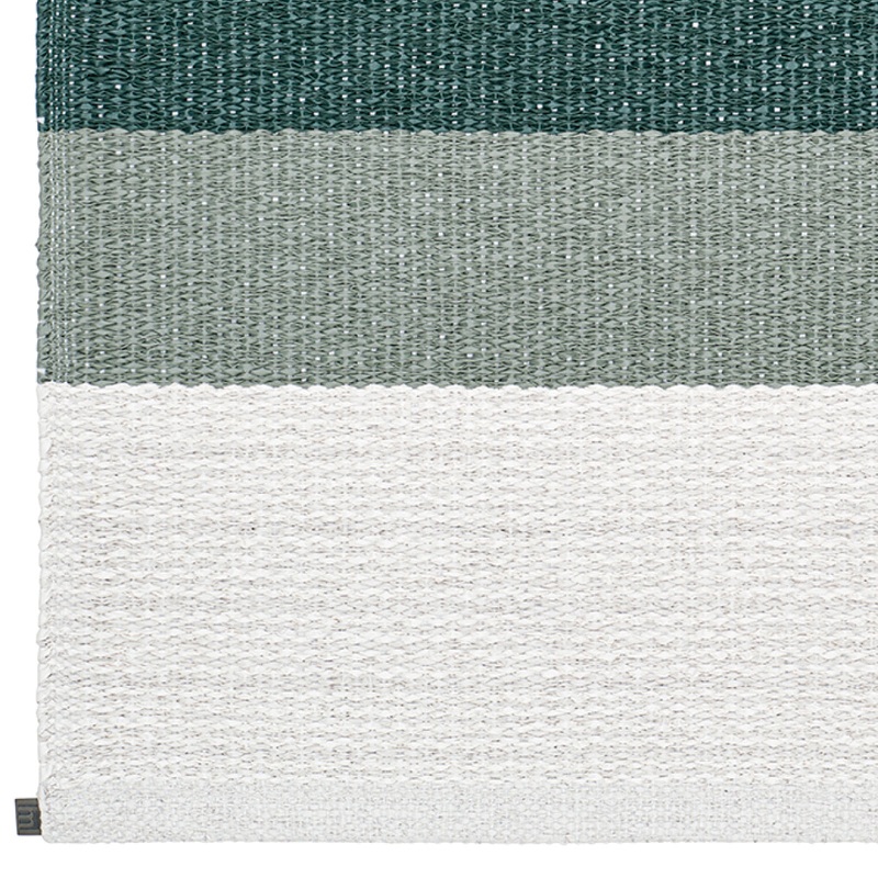 Milo Indoor / Outdoor Swedish Woven Plastic Area Rug, Two Sizes in Seven Color Variants