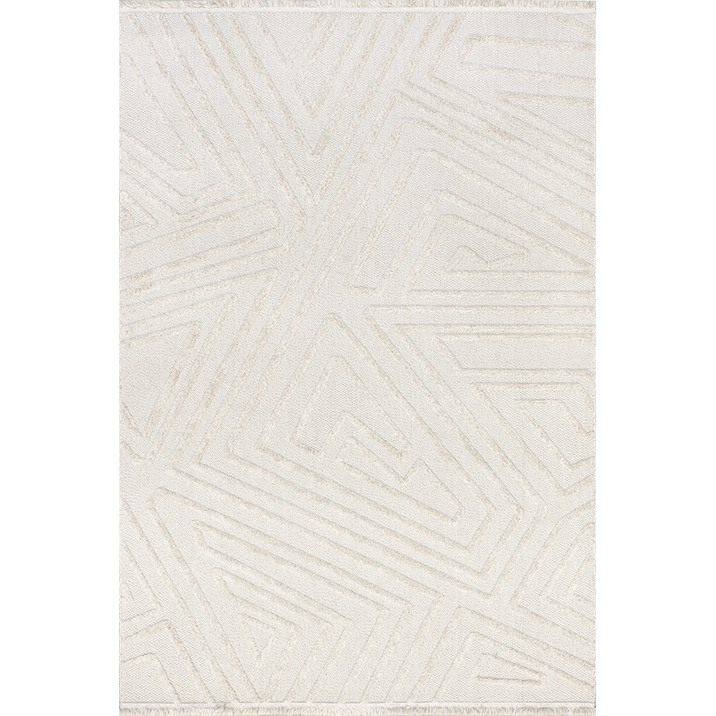 Rue Geometric Arrow Rug | Ivory