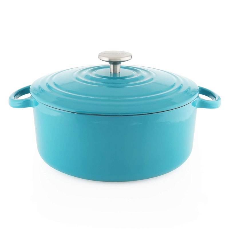 Chantal Enameled Cast-Iron Round Dutch Oven with Lid