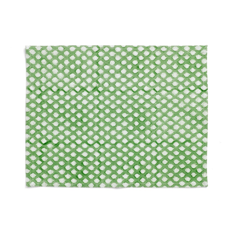 Cotton Placemat Medallion Design – Green