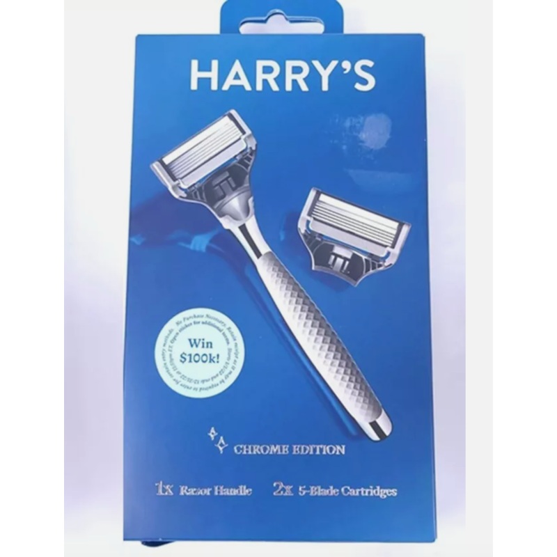 Harry’s Men’s Razor Chrome Edition Bundle