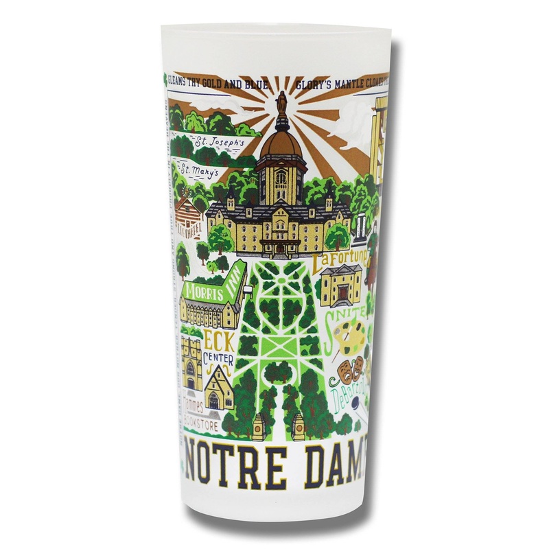Notre Dame, University of Collegiate Drinking Glass