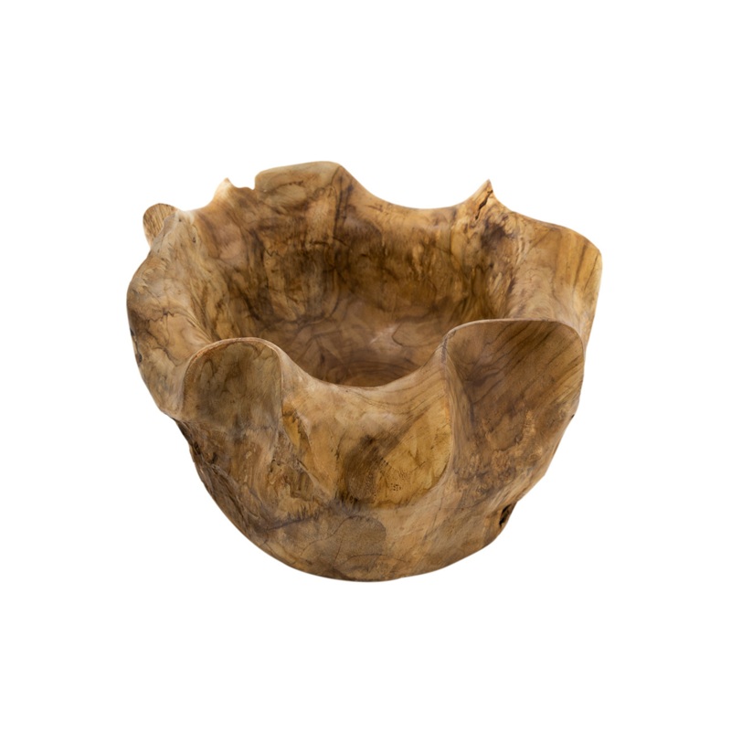 Organic Teak Decorative Bowl
