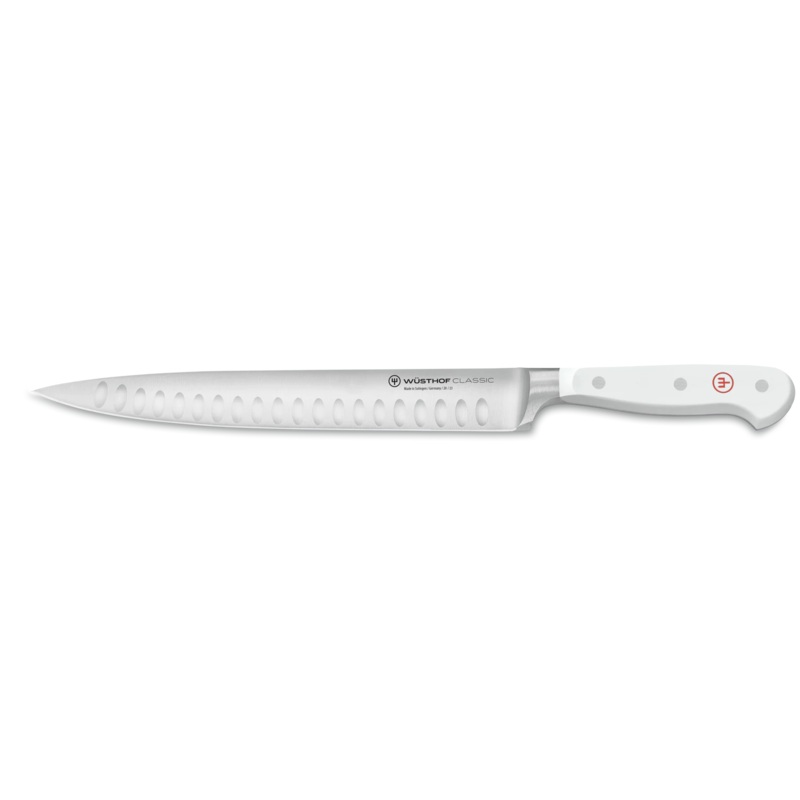 Wusthof Classic 9″ Hollow Edge Carving Knife, White