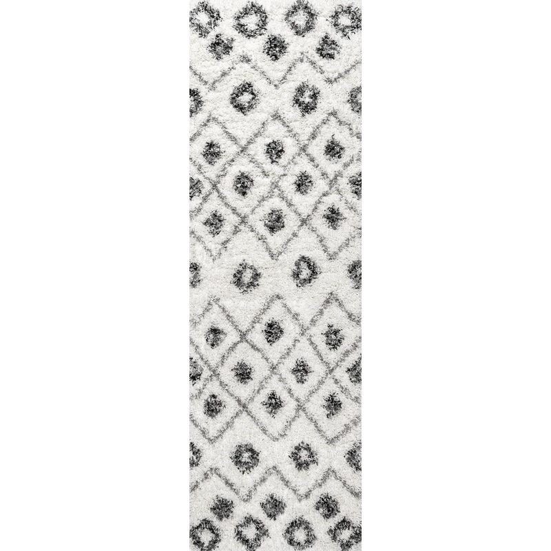 Expo Shag Diamond Rug | Grey