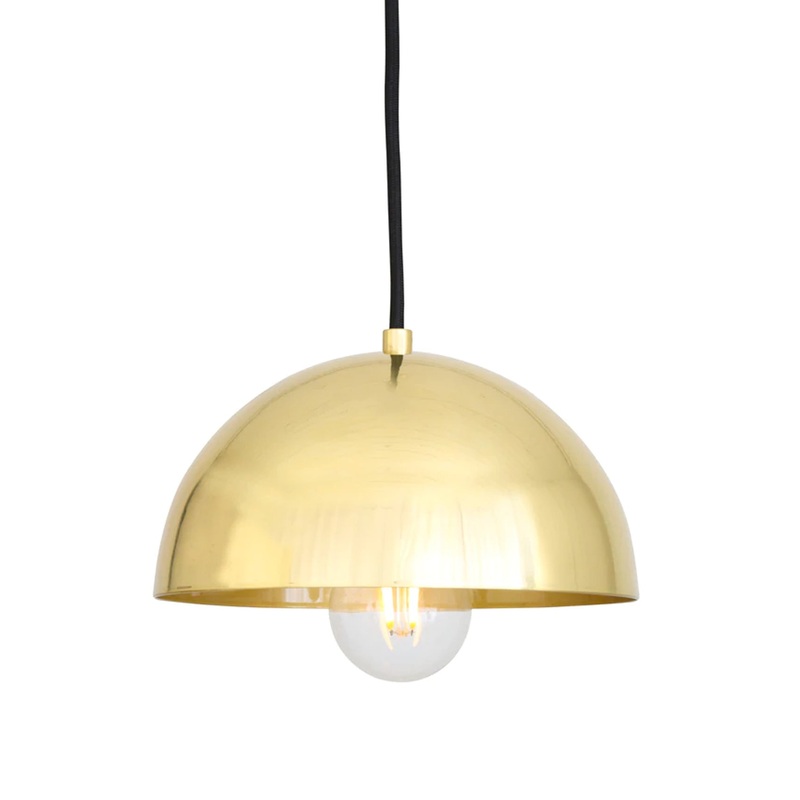 Maua Brass Dome Pendant Light