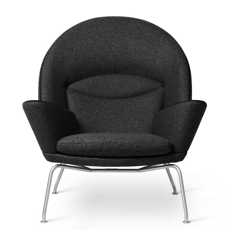 Hans Wegner CH468 Oculus Chair & Matching CH446 Footstool Set