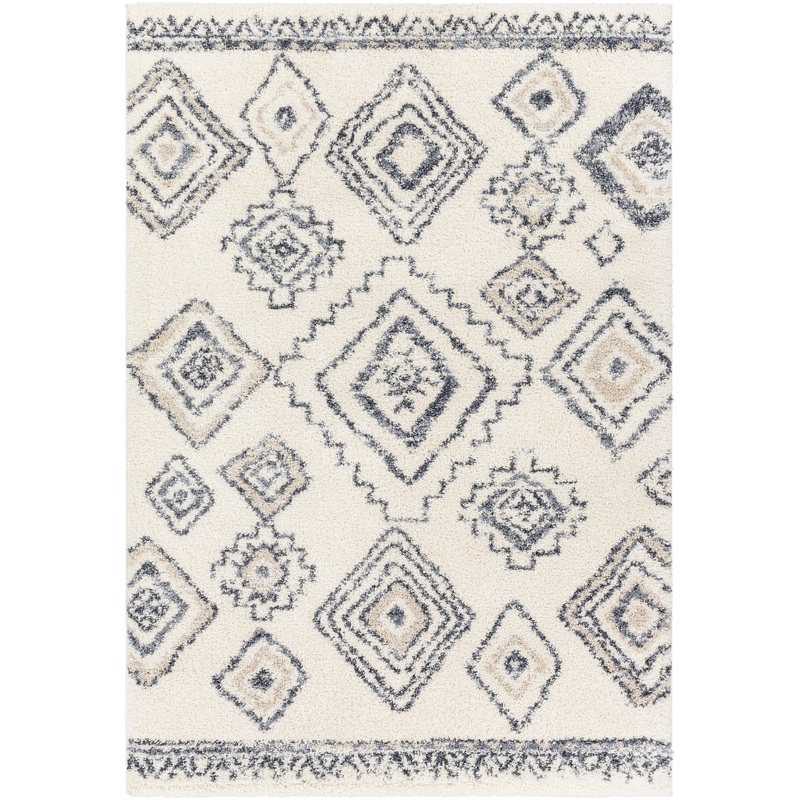 Puffy shag 30677 Machine Woven Synthetic Blend Indoor Area Rug by Surya Rugs
