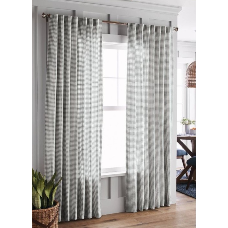 84″x54″ Light Filtering Curtain Panel – Honeycomb Gray