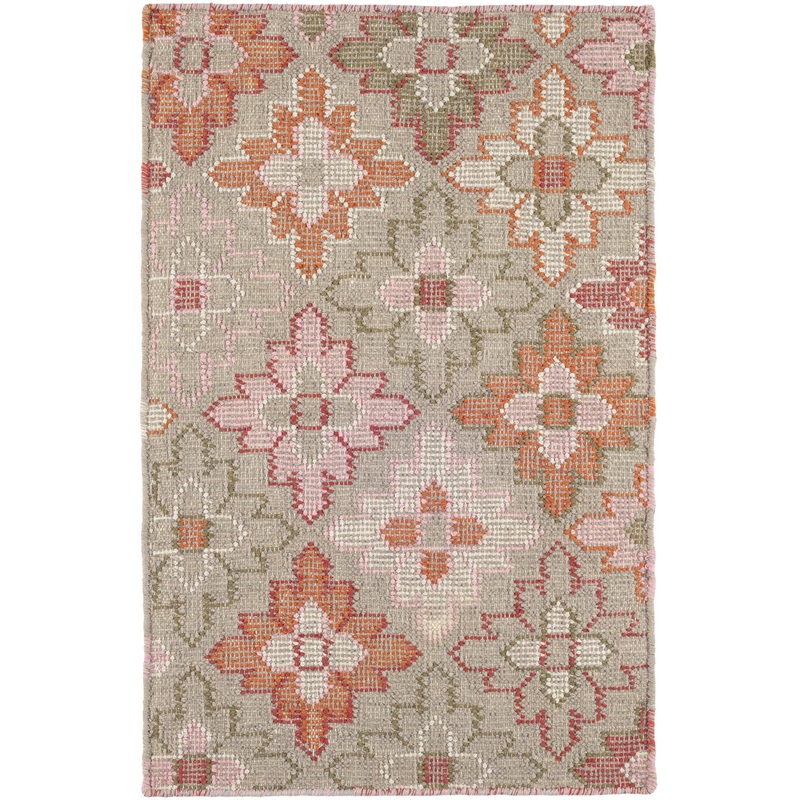 Edelweiss Hand Loom Knotted Cotton Rug | Multi