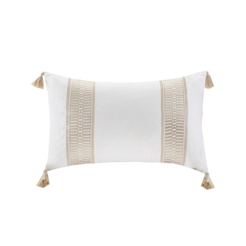 House Anslee Embroidered Oblong Pillow