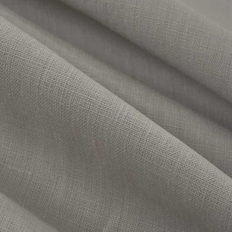 Pewter Linen Drapery Sample