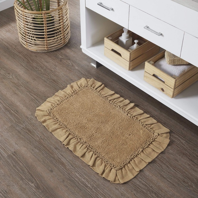 Burlap Natural Bathmat 20×30