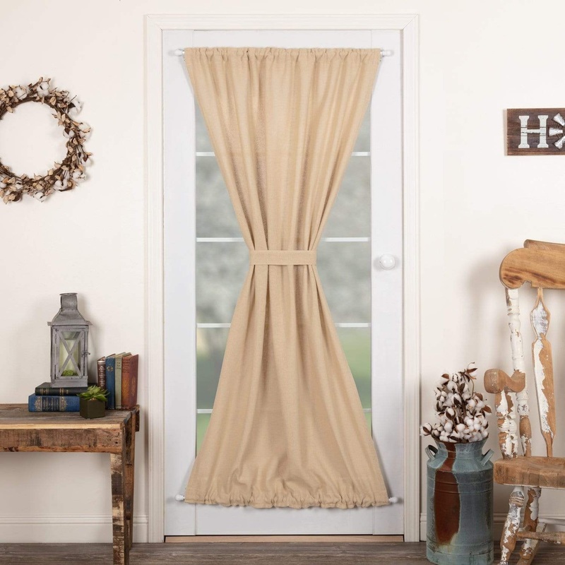 Burlap Vintage Door Panel 72×42