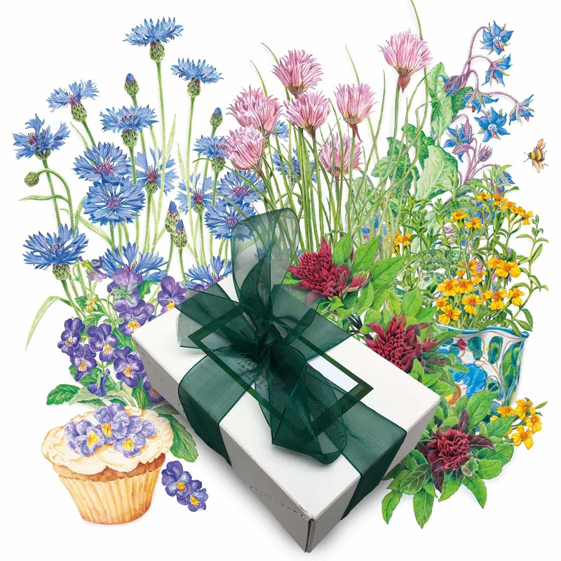 Edible Flowers Gift Set