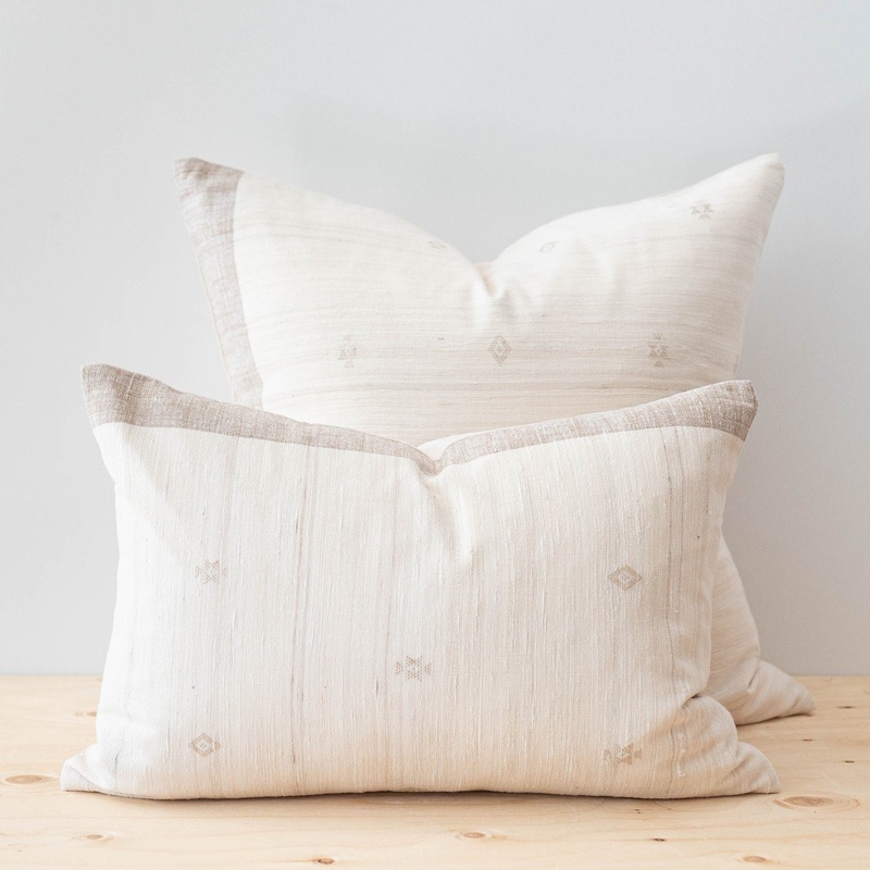 Pearl Tussar Pillow Cover
