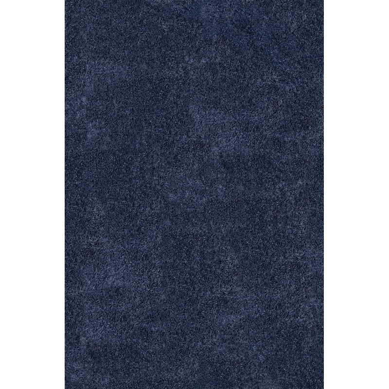 Plush Solid Shaggy Rug | Navy