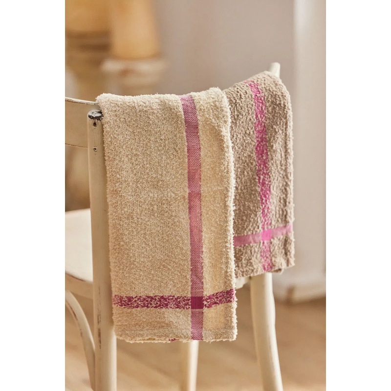 Set de 2 trapos de cocina tonos fucsia Vita