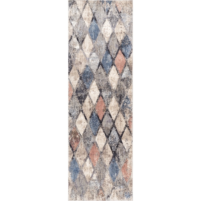 Rustic Trellis Rug | Blue