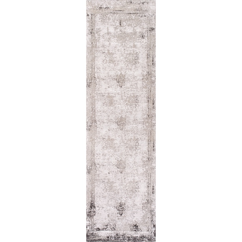 Faded Abstract Rug | Grey