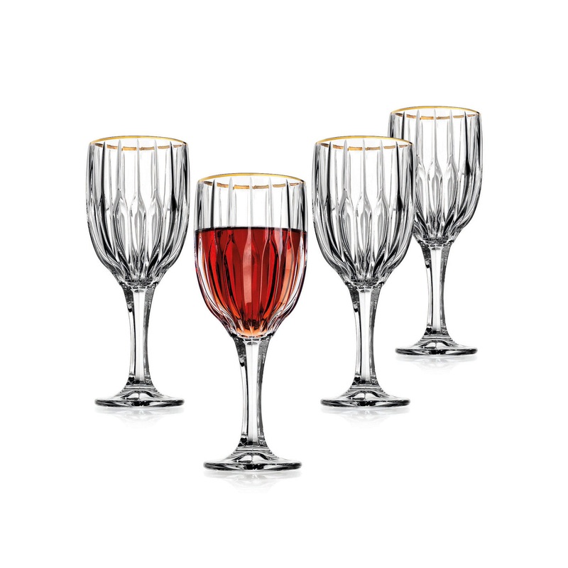 Godinger Pleat Goblets  set of 4