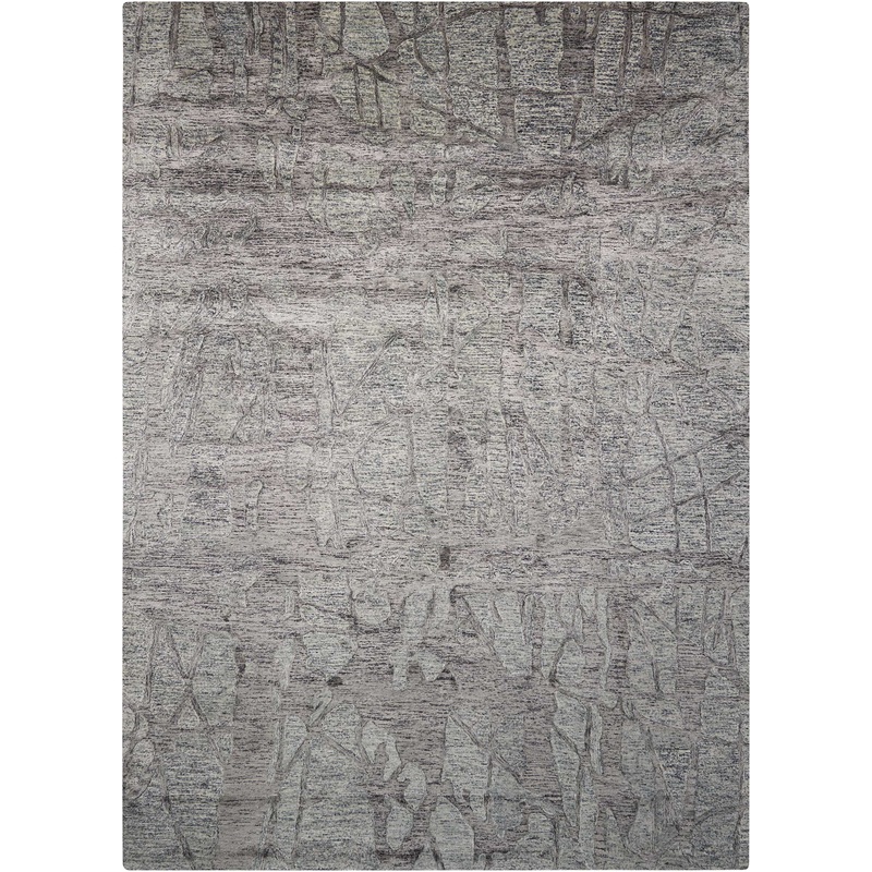 Nourison Gemstone 7’9″ x 9’9″ Hematite Modern Indoor Rug