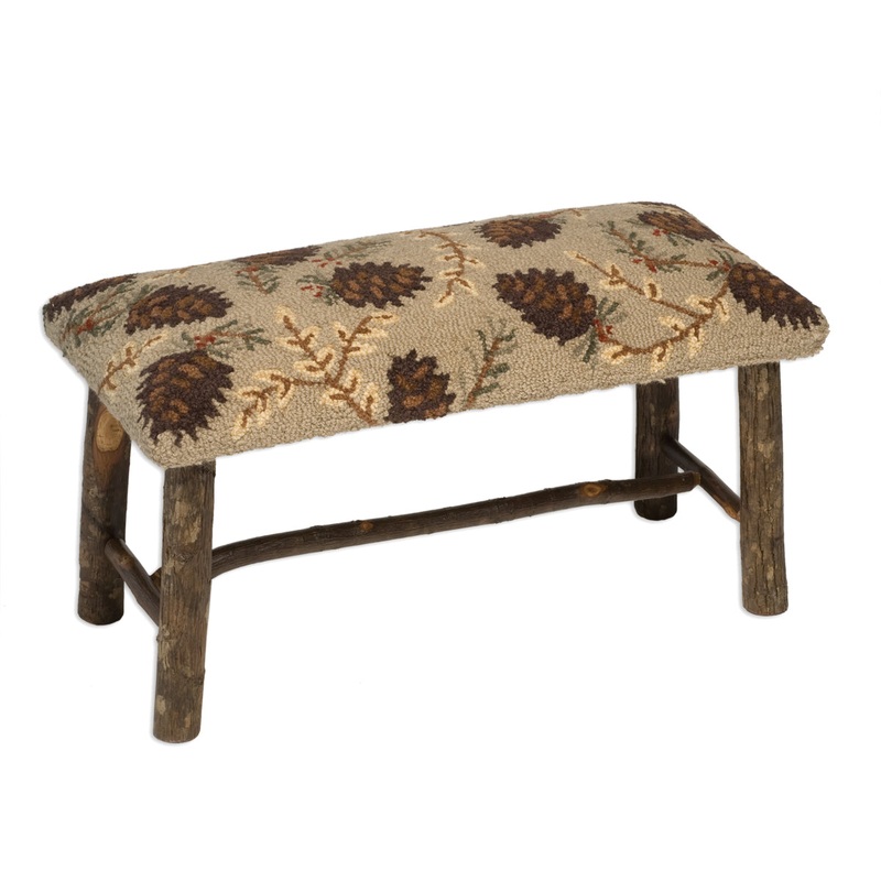 Northwoods Cones – 32″ x 15″ x 17″ Bench