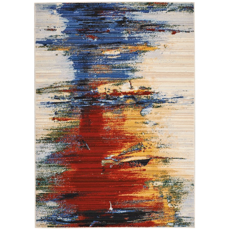 Nourison Chroma 4′ x 6′ Crimson Tide Modern Indoor Rug