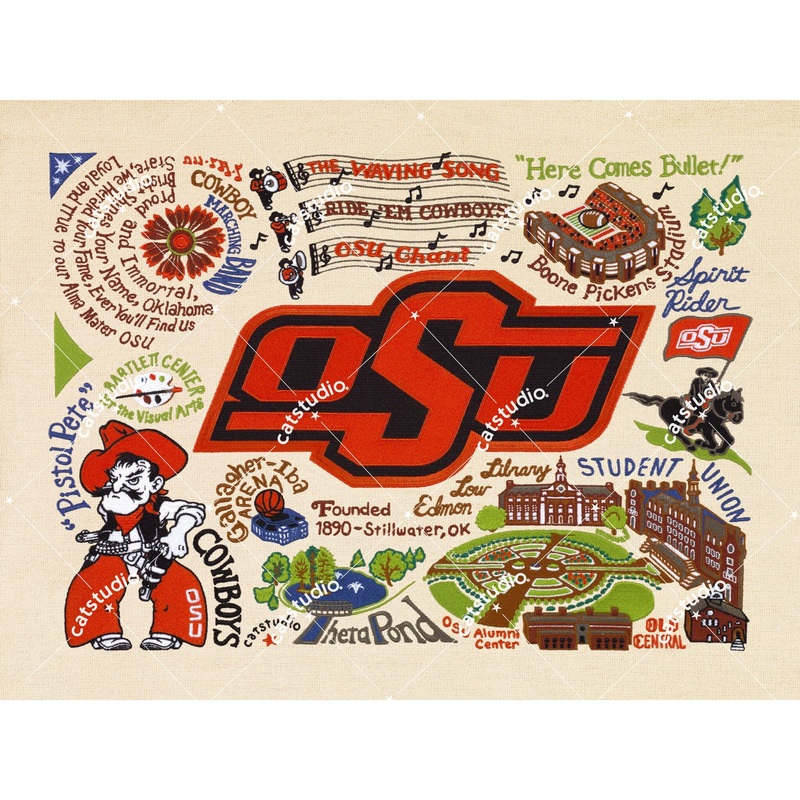 Oklahoma State University Collegiate Fine Art Print