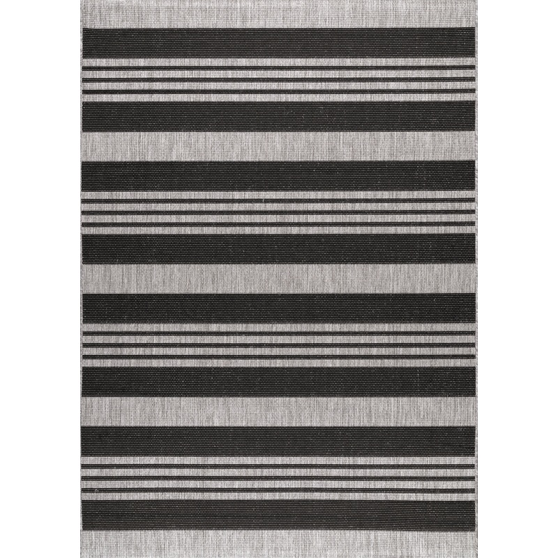 Regency Stripes Indoor/Outdoor Rug | Grey