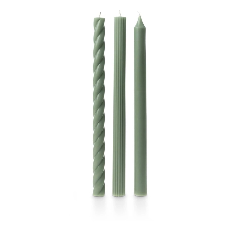 Sage Assorted Candle Tapers