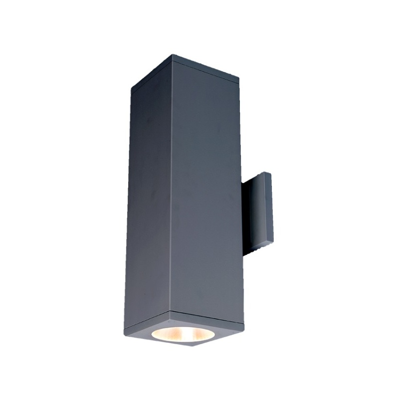 WAC DC-WE06EM Cube Architectural 6″ 35W LED Extended Single Wall Mount with Emergency Backup Battery, Away From The Wall