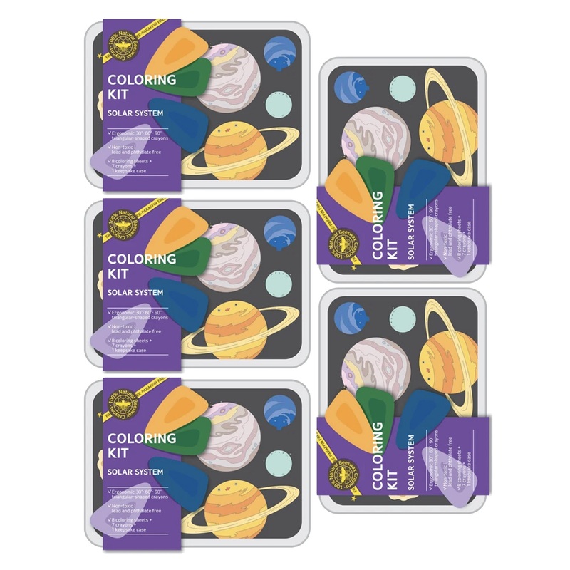 Coloring Kit – 5 units in set – SOLAR SYSTEM  Small