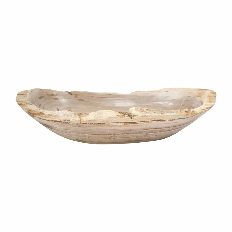 Petrified Wood Oval Bowl