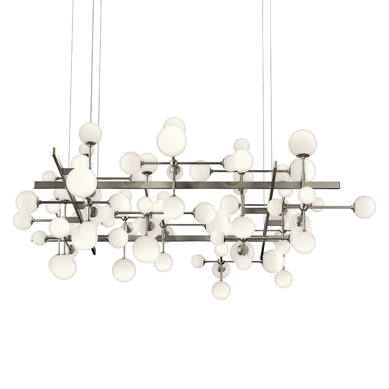 Sonneman 2068 Nebula Large Square 31-lt 80″ LED Pendant