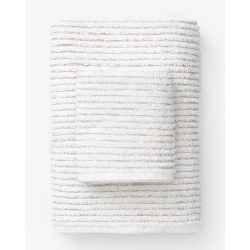 Taupe Striped Bath Collection