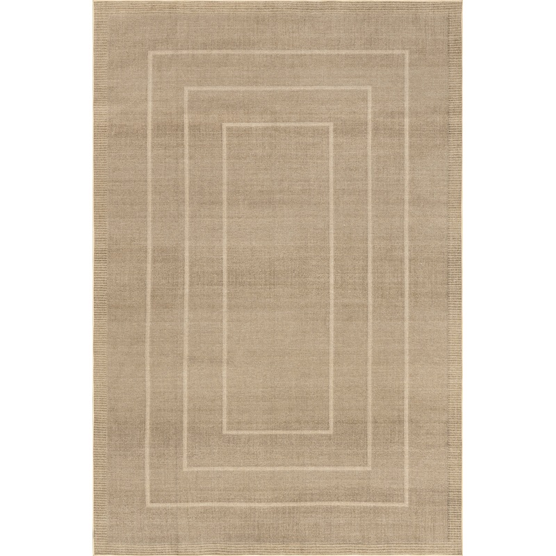Ann Easy-Jute Washable Bordered Rug | Natural